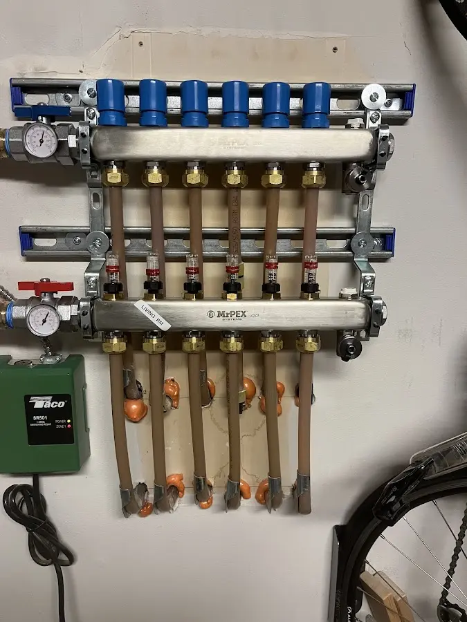 Plumber performing Leak Detection at a residential property in Oswego